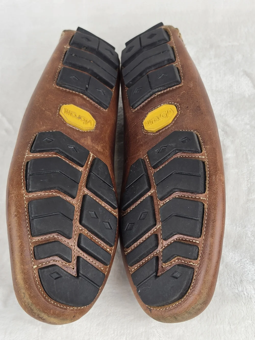 G.H. Bass Fairlane Mens 8.5M Brown Leather Driving Moc Penny Loafers Brazil
